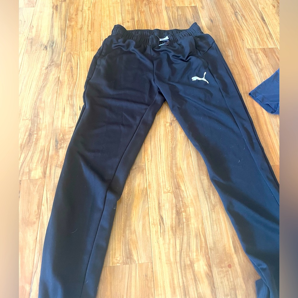 Black puma sweatpants
